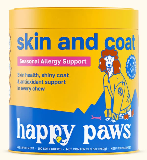 Happy Paws skin and coat for dogs